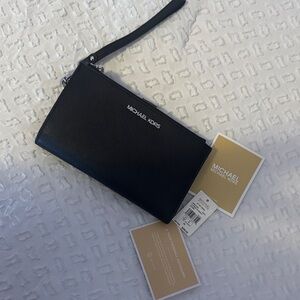 Michael Kors Black Wristlet Clutch